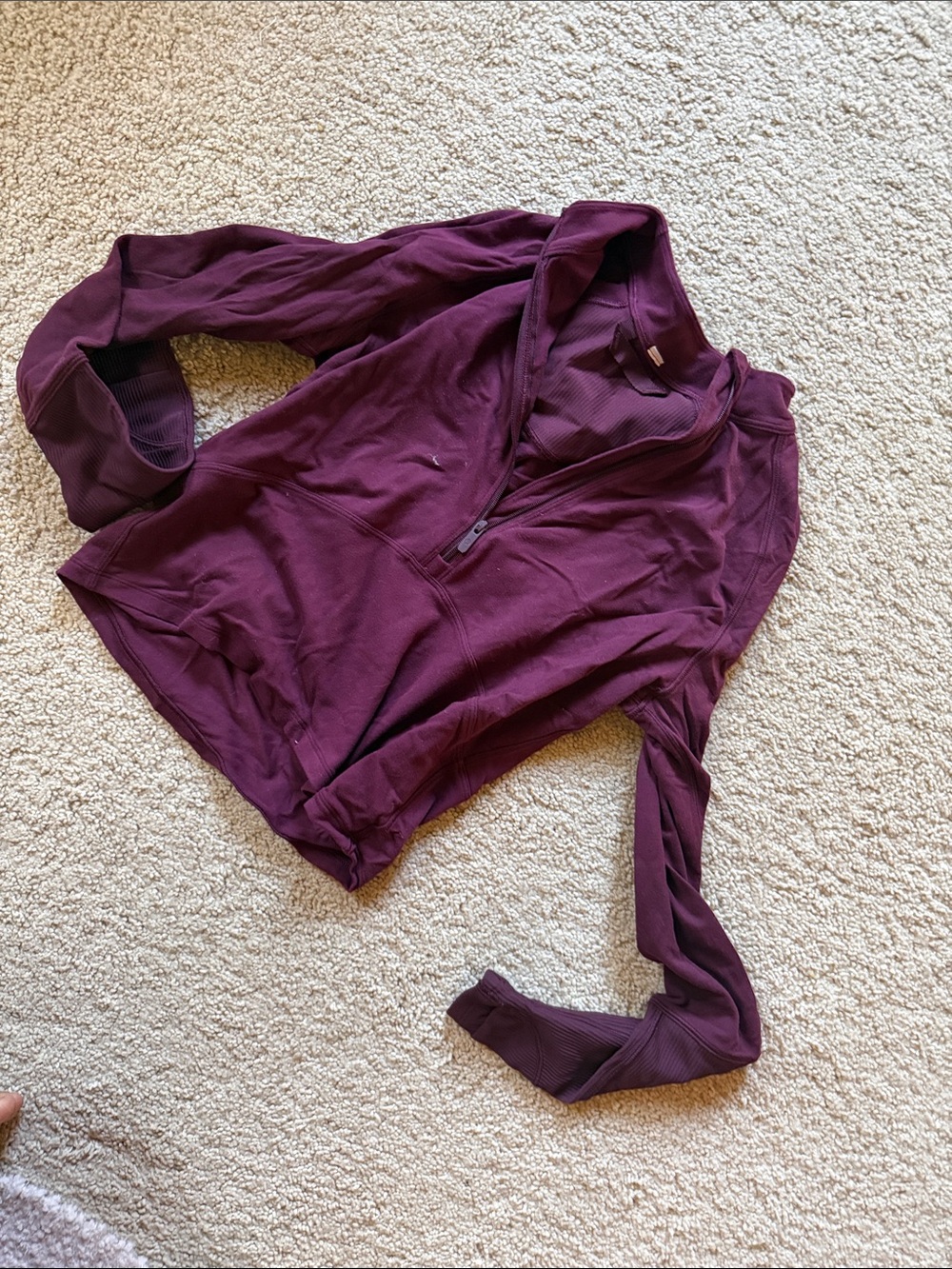 lululemon athletica Deep Plum Half-Zip Pullover